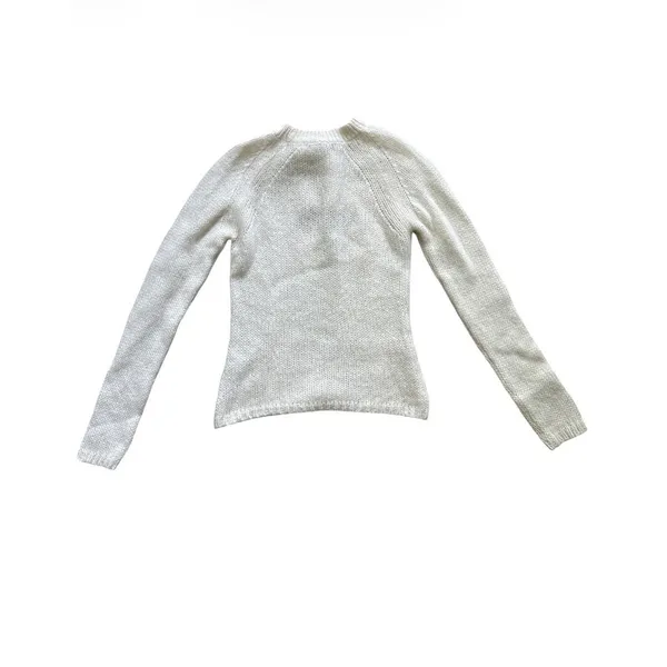 Gimaguas Ori Cutout Sweater Jumper Size Small‎ White Cable Knit Alpaca Blend - Image 7