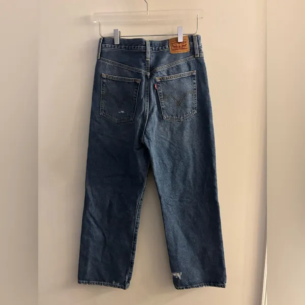 Levi's Distressed Ribcage Straight Ankle Jeans Size 29 - Image 2