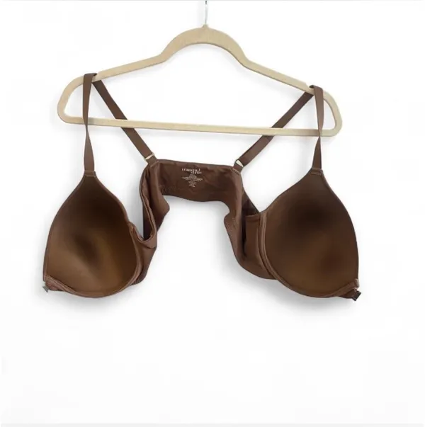 Tranquil & True Chocolate Brown Front Closure T-Shirt Bra 40C - Image 3