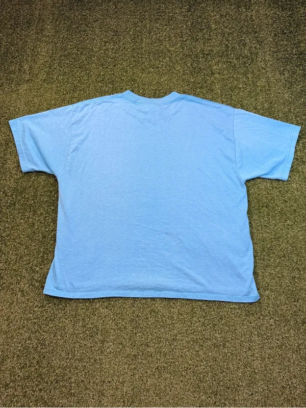 Vintage Fruit of the Loom Single Stitch Blue Babydoll T-Shirt Hummingbird Cactus - Image 6