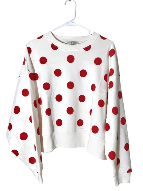 Polka Dot 2 Piece Set – Zenana Fleece Pullover & Shorts - Image 4