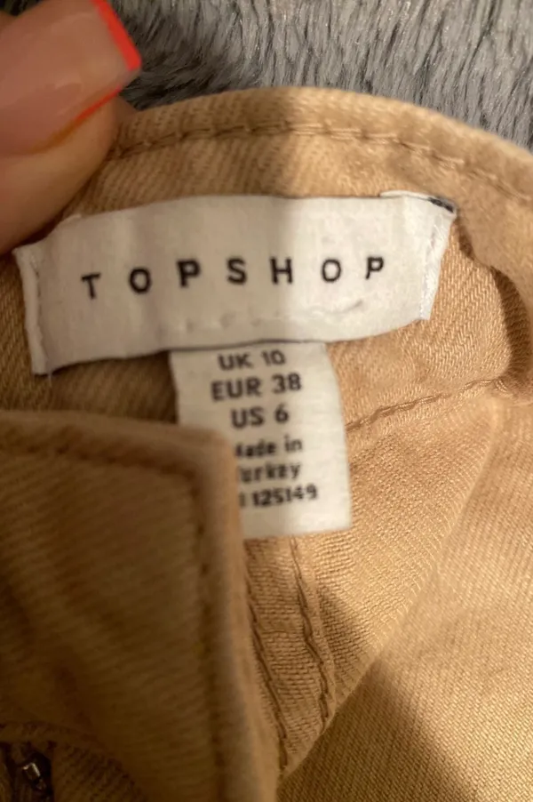Topshop Nude Skirt - Image 3