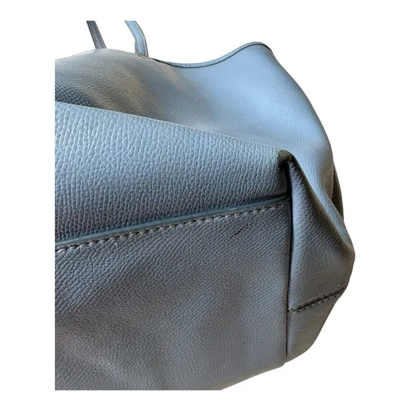 Coach Crossgrain Leather Taxi Street Zip Tote Sky Blue W/ Hangtag XL Purse Flaws - Image 12