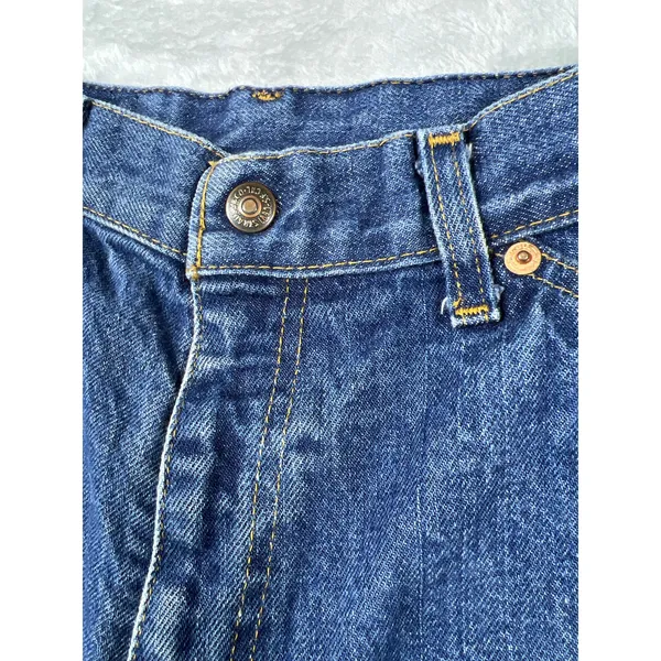 70/80s Vintage Levi’s Made in USA Orange Tab Jeans Women’s 16 Straight Cut Denim - Image 6