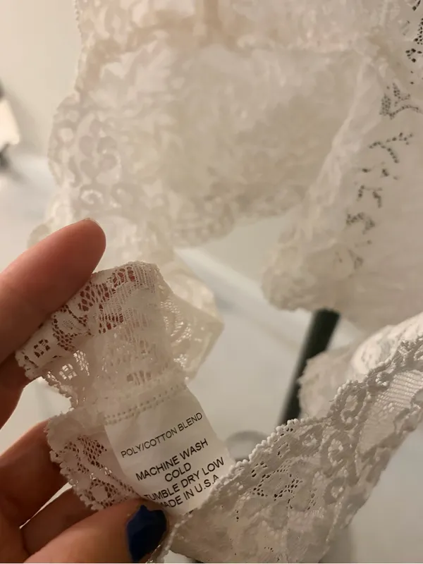 Sheer Lace Halter Bralette - Image 4