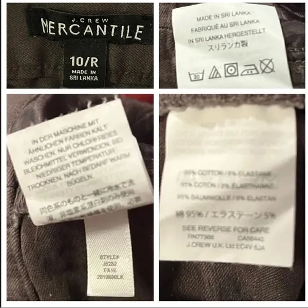 J.Crew Mercantile Skinny Ankle Pants Taupe Grey 10R - Image 6