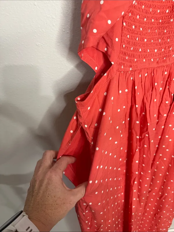 NWT Abercrombie maxi dress Coral Large - Image 5