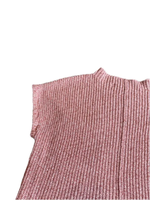 Free People Beach Pink Ribbed Knit Boxy Cropped Sweater Pocket X-Small Women's - Image 10
