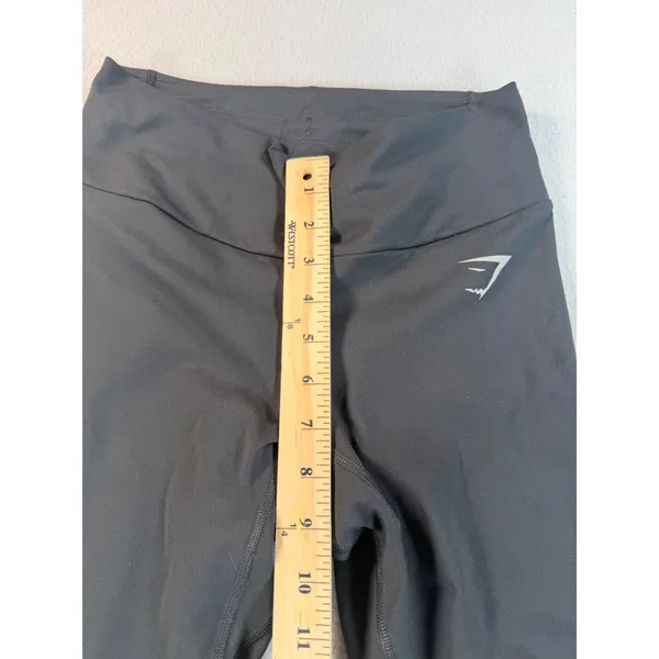 Gymshark Womens High Waisted Leggings Black Athletic Yoga Pants Small - Image 7