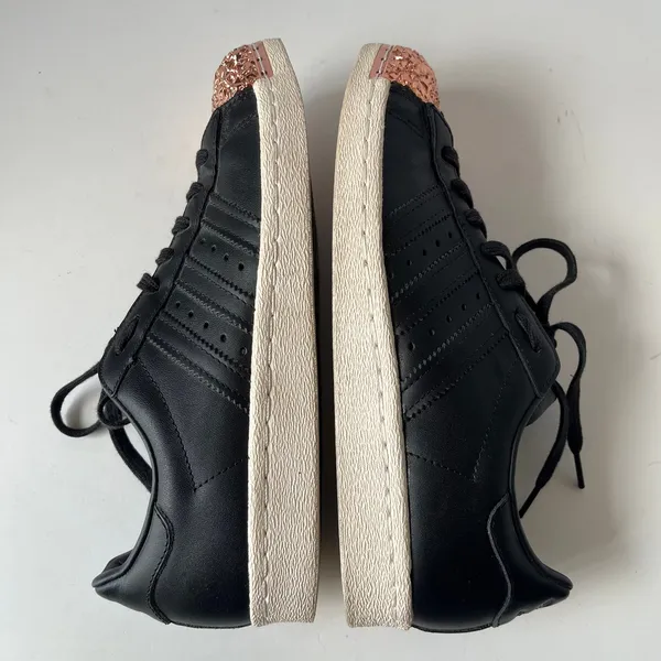 Adidas Superstar Y2K Womens 7.5 Shoes Sneakers Festival Glam Streetwear Black - Image 5