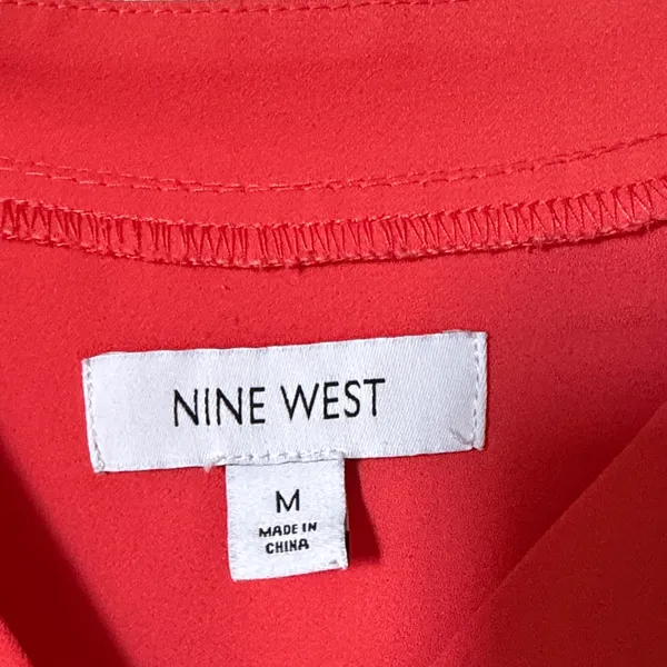 Nine West Coral Button-Front Blouse - Image 2