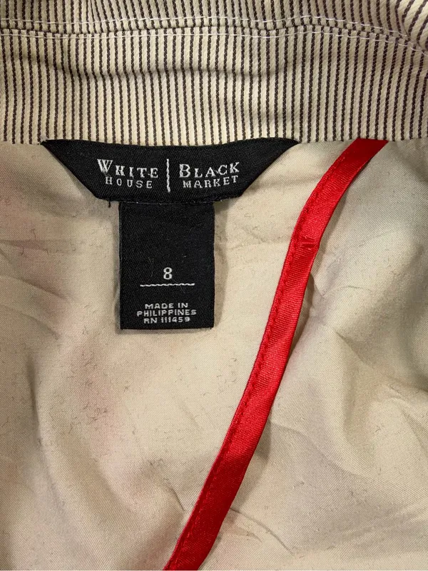 White House Black Market Taupe Blazer with Notch Lapel Size 8 - Image 5