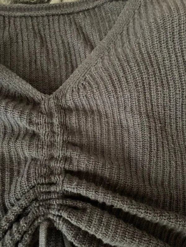 Hollister Black Ruched Sweater - Image 3