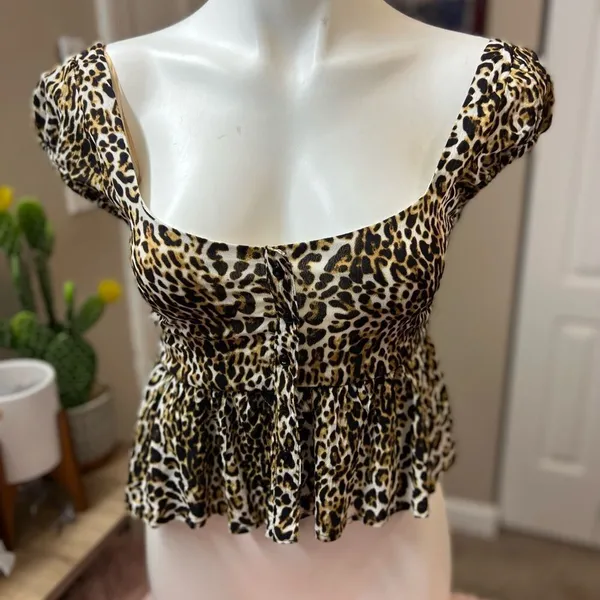 Cheetah top Brown - Image 2
