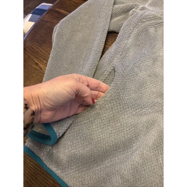 Patagonia Women's XL Re-Tool Snap-T Pullover Fleece Jacket‎ Gray/Teal~EUC - Image 4