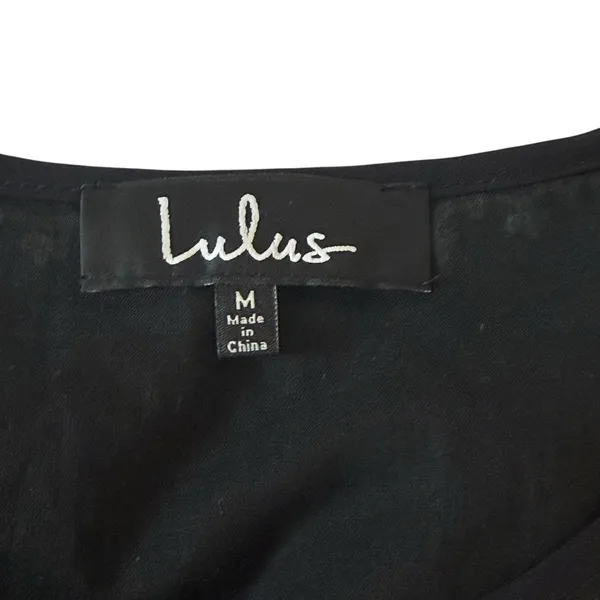Lulus A Day in the Life Black and White Embroidered Dress Size Medium‎ Kaftan - Image 10