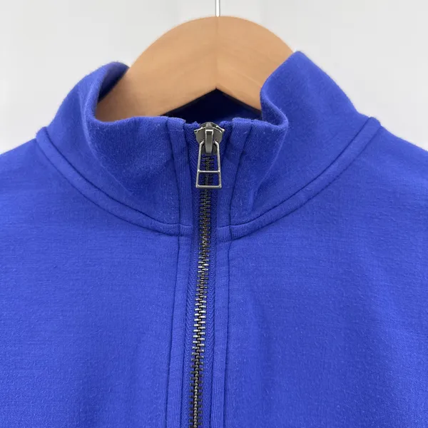 Daily Practice Anthropologie Quarter Zip Sweatshirt Womens XS Blue Crop Pullover - Image 2
