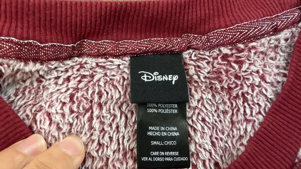 Disney Women's Soft Velour Fleece Mickey Mouse Sweatshirt Burgundy Size Small - Image 3