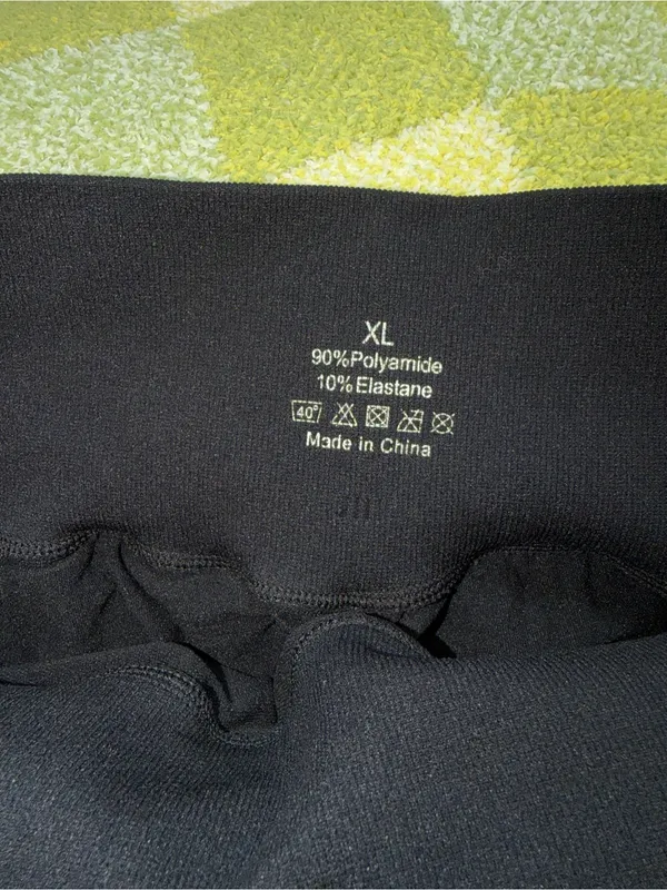 High Waist Black Bike Shorts - Image 4