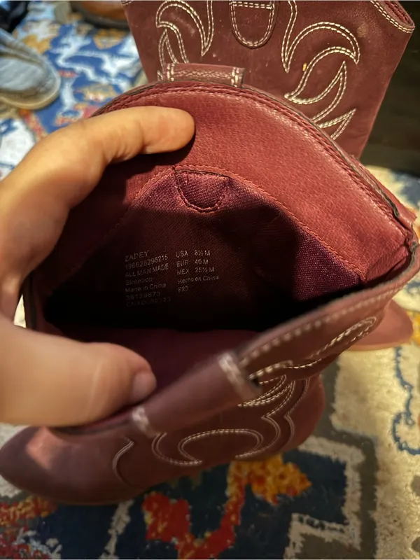 Cowboy boots Red Size 8.5 - Image 3