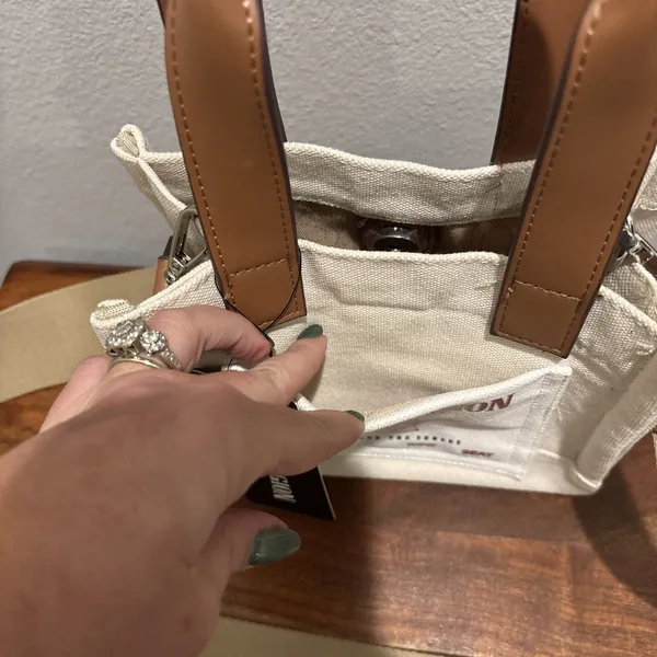 True Religion Crossbody Mini Tote Purse Shoulder Bag Adjustable Guitar Strap NWT - Image 12