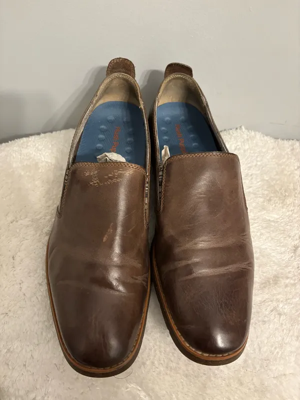 Hush Puppies Shoes Casual brown leather shoe sz 9 loafers - Image 3