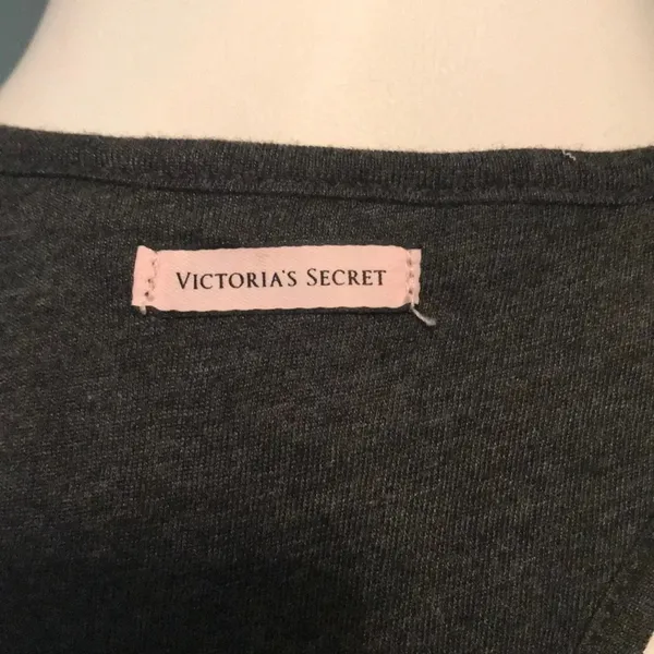 Victoria’s Secret Charcoal Gray Racerback Tank Med - Image 5