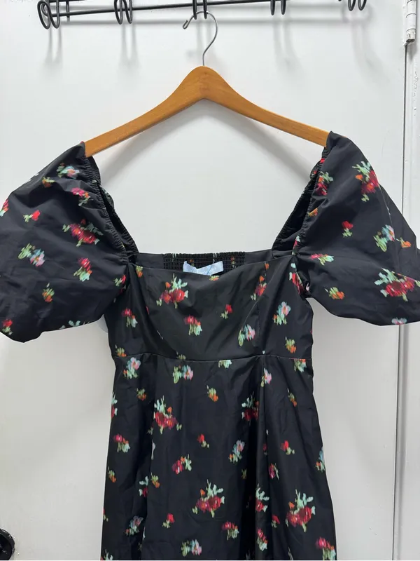 Hill House Matilda Black Ikat Floral Dress Size XS NWT - Image 4