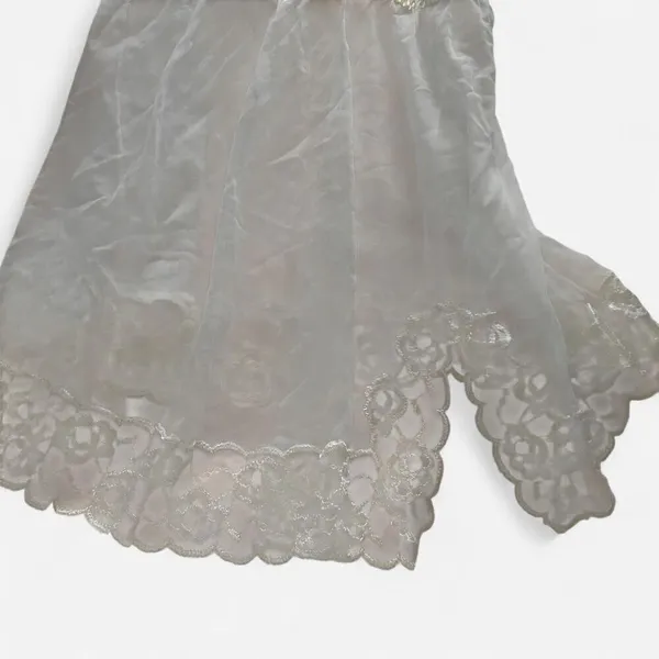 Y2K Angelic Coquette Frederick’s of Hollywood Lace Tulle Babydoll Cami – XL - Image 7