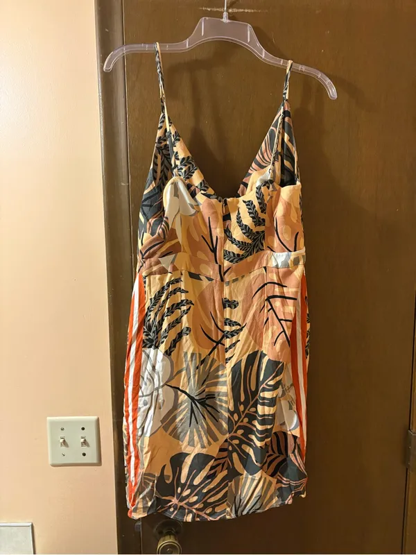 Farm Rio Palm Leaf Print Mini Dress - Image 5