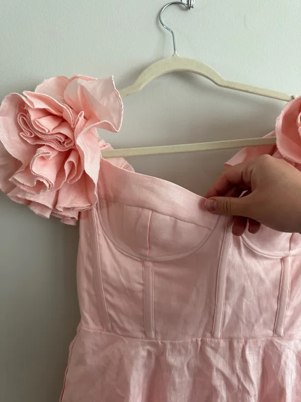 Bardot Sigma Mini Dress In Soft Pink - Image 11
