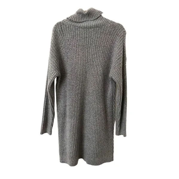 LULUS Turtleneck Sweater Dress in Gray‎ Sz Small - Image 4