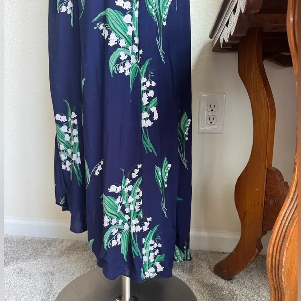 Vintage Urban Outfitters Lily of the Valley Maxi Dress Size 4 Floral Boho Style‎ - Image 6