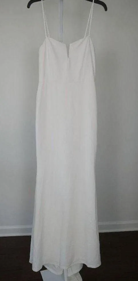 Lulu's White Lace Boat Neck Cutout Back Maxi Dress XS - Image 13