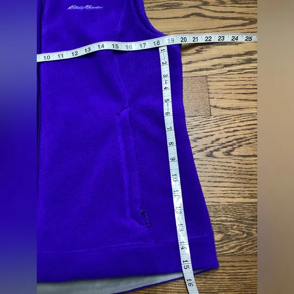 Eddie Bauer fleece vest Purple Size Large - Image 3