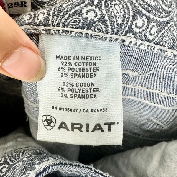 Ariat REAL Straight Leg Jean Size 29 Mid Rise Stretch Western Rodeo - Image 10
