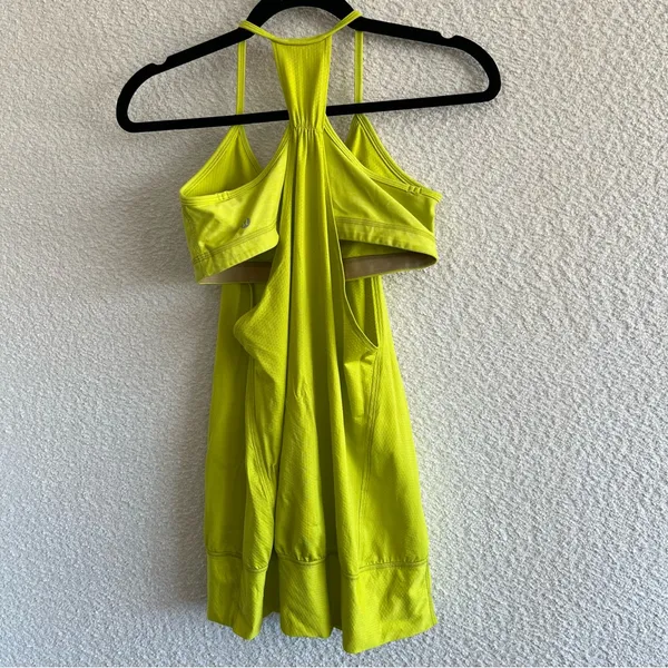 Lululemon Women’s‎ Lime Green No Limits Sports Bra Tank Top Size 8 - Image 3