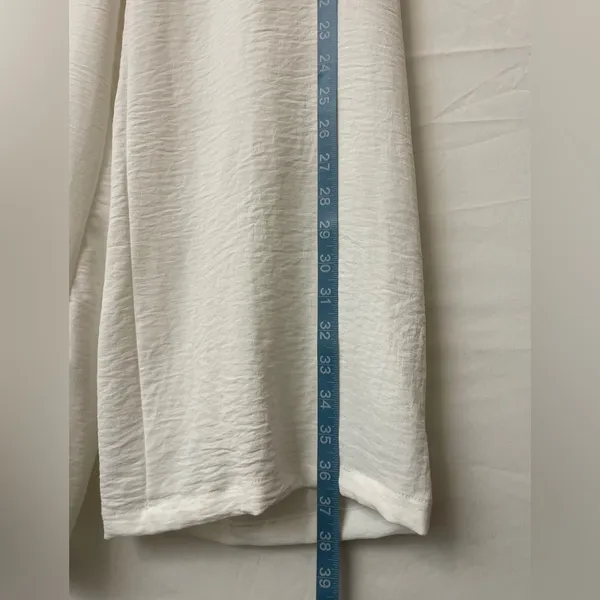 Ryocco women’s Size Small White Wide-Leg Pants with Tie Waist - (N9)✨ - Image 9