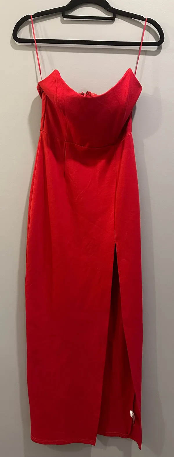 Superdown Ryleigh Strapless Maxi Dress Red - Image 4