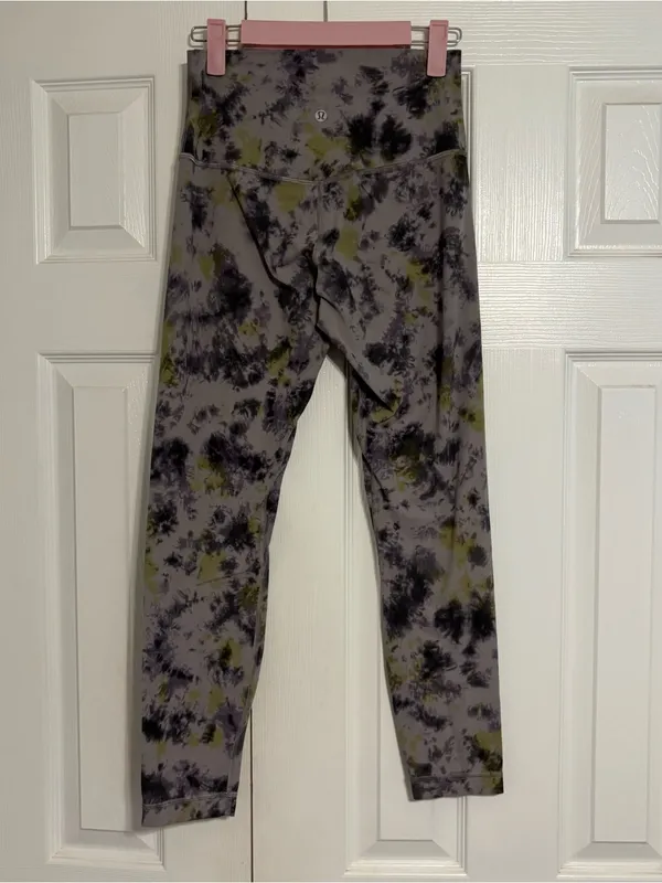 Lululemon Align High-Rise Pant 25" Radial Tie Dye Mauve Grey Multi - Image 2