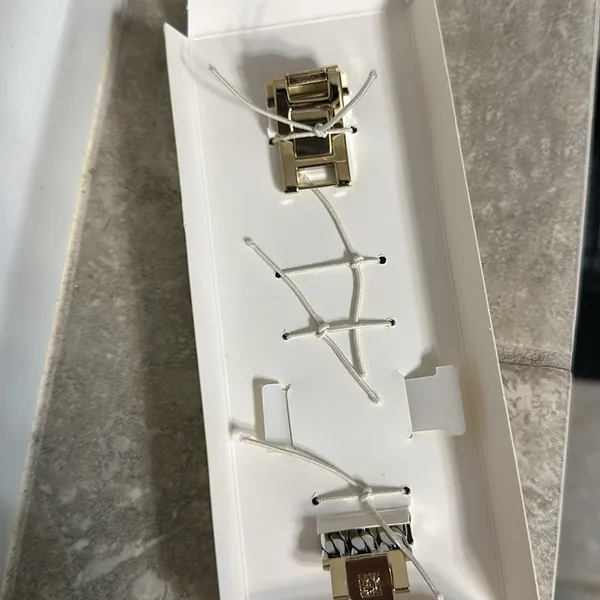 Anne Klein -Apple watch Band only **WATCH NOT INCLUDED **3 row link band, silver/gold - Image 6