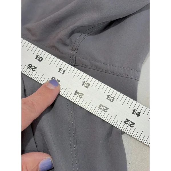 REI Co-op Savanna Trails Pants Womens 16 Petite Gray Hiking‎ Cargo Roll Up Hem - Image 14