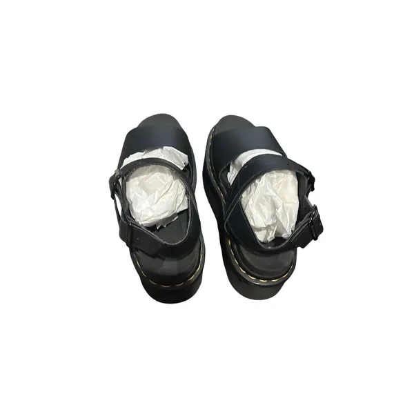 Dr. Martens Voss Quad Leather Strap Platform Sandals size 6 Black. - Image 5