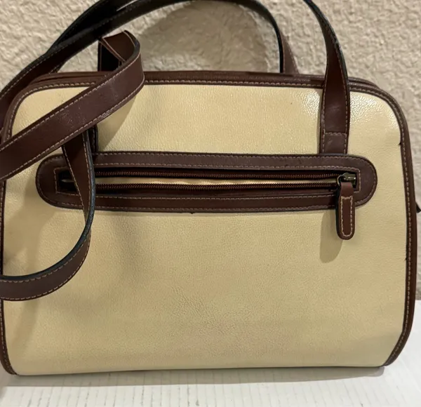 Vintage Rampage Beige Brown Shoulder Bag Classic 90s Y2K Structured Purse - Image 18