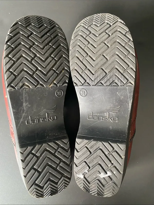 Dansko Professional Cordovan Cabrio Leather Work Clogs Size 38 / 7.5-8 - Image 7