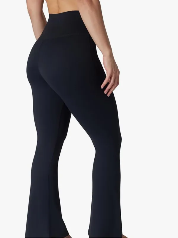 Yogalicious Lux Black High-Waist Flared Leggings - Image 2