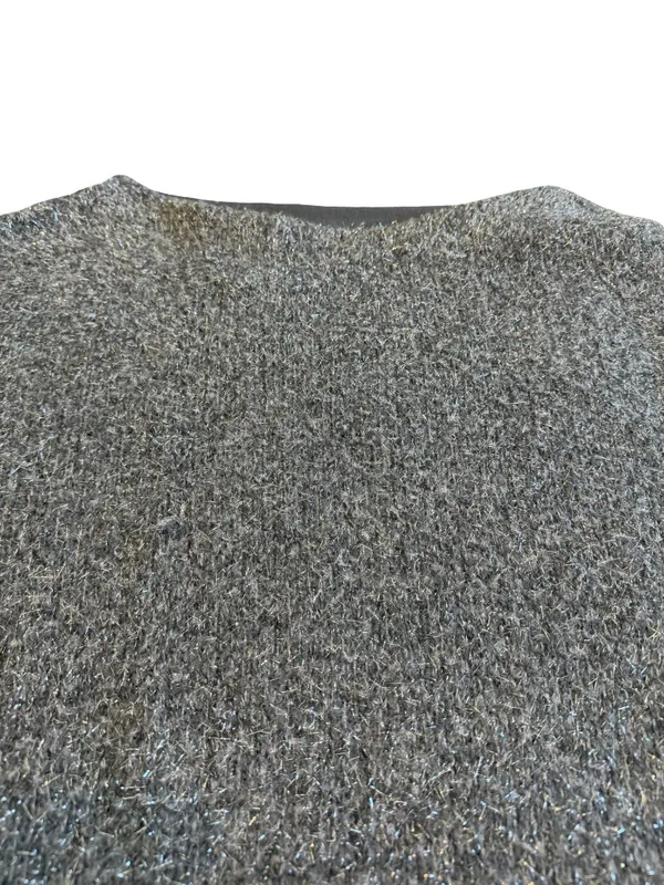 Free People Talia Sweater Mini Dress Sleeveless Grey Sparkle Size Small NWT - Image 3