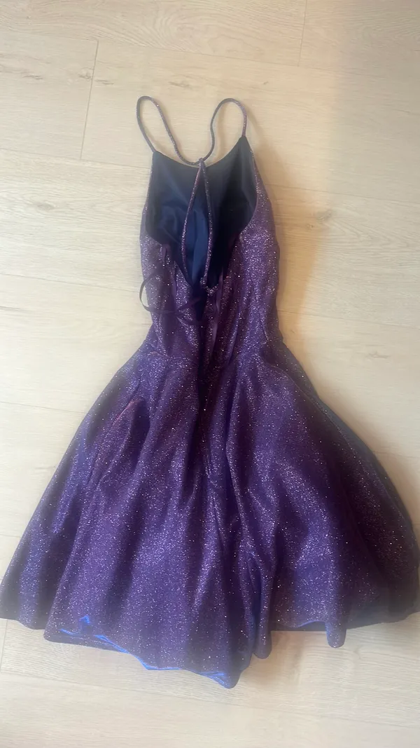 City Vibe sparkly purple dress - Image 3