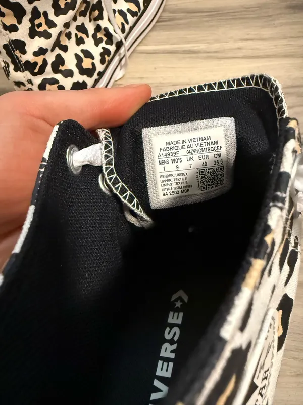 Cheetah Print Converse - Image 4