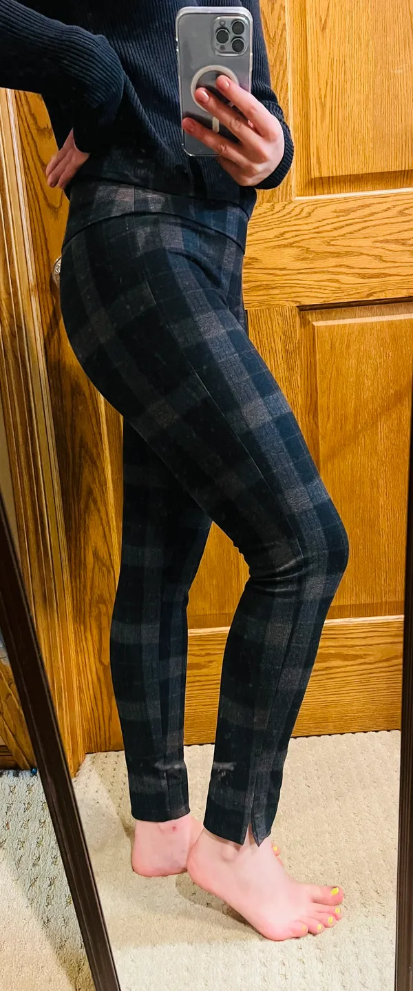 Plaid Skinny Pant Multiple - Image 5